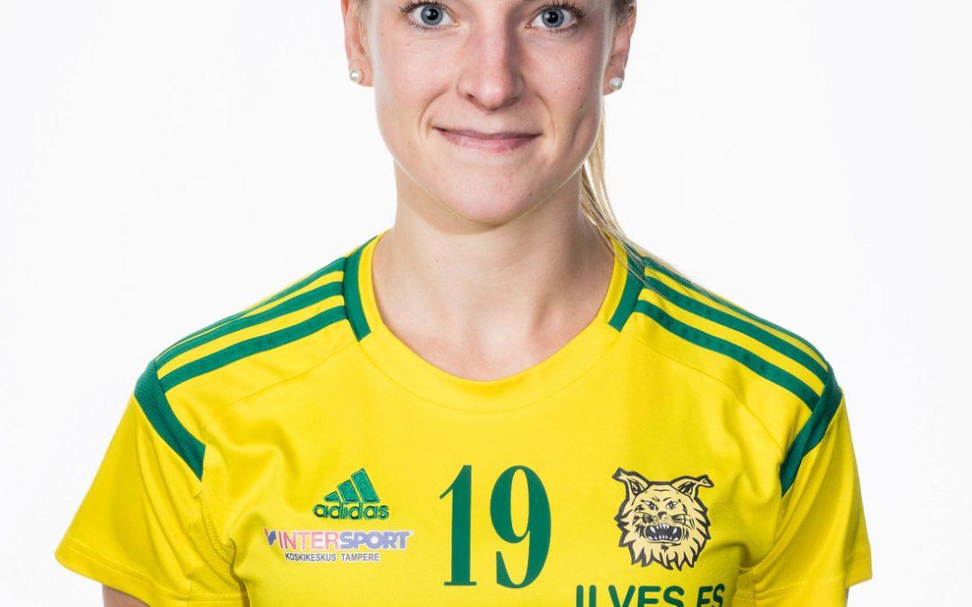 Maajoukkuedebyyttinsä keskiviikkona tehnyt Maria Mäntylä jatkaa Ilveksessä kaudella 18-19.