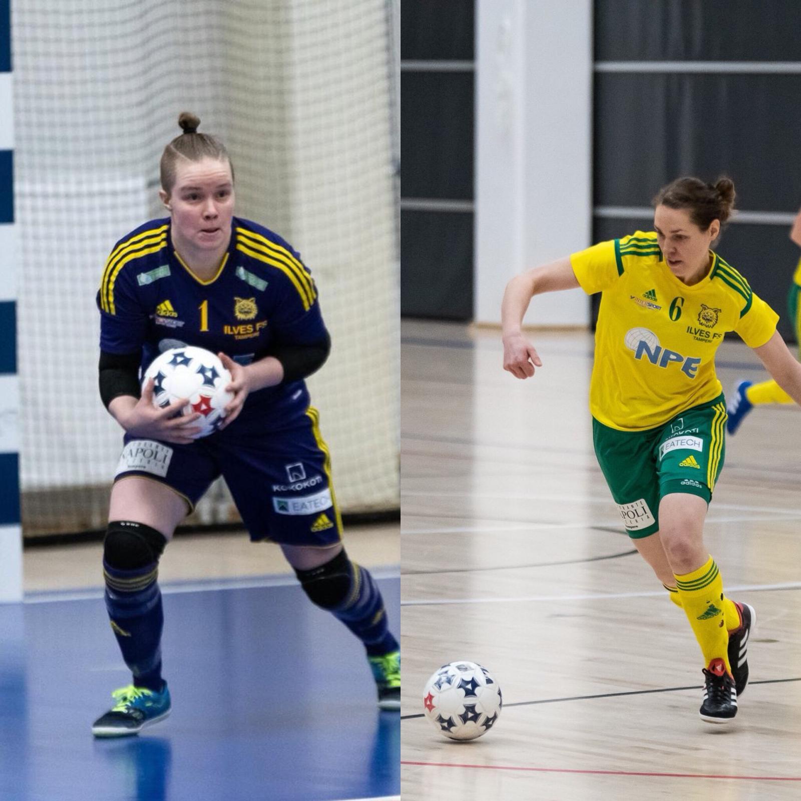 Syvänen ja Rantala Ilves naisten rosterissa myös ensi kaudella.