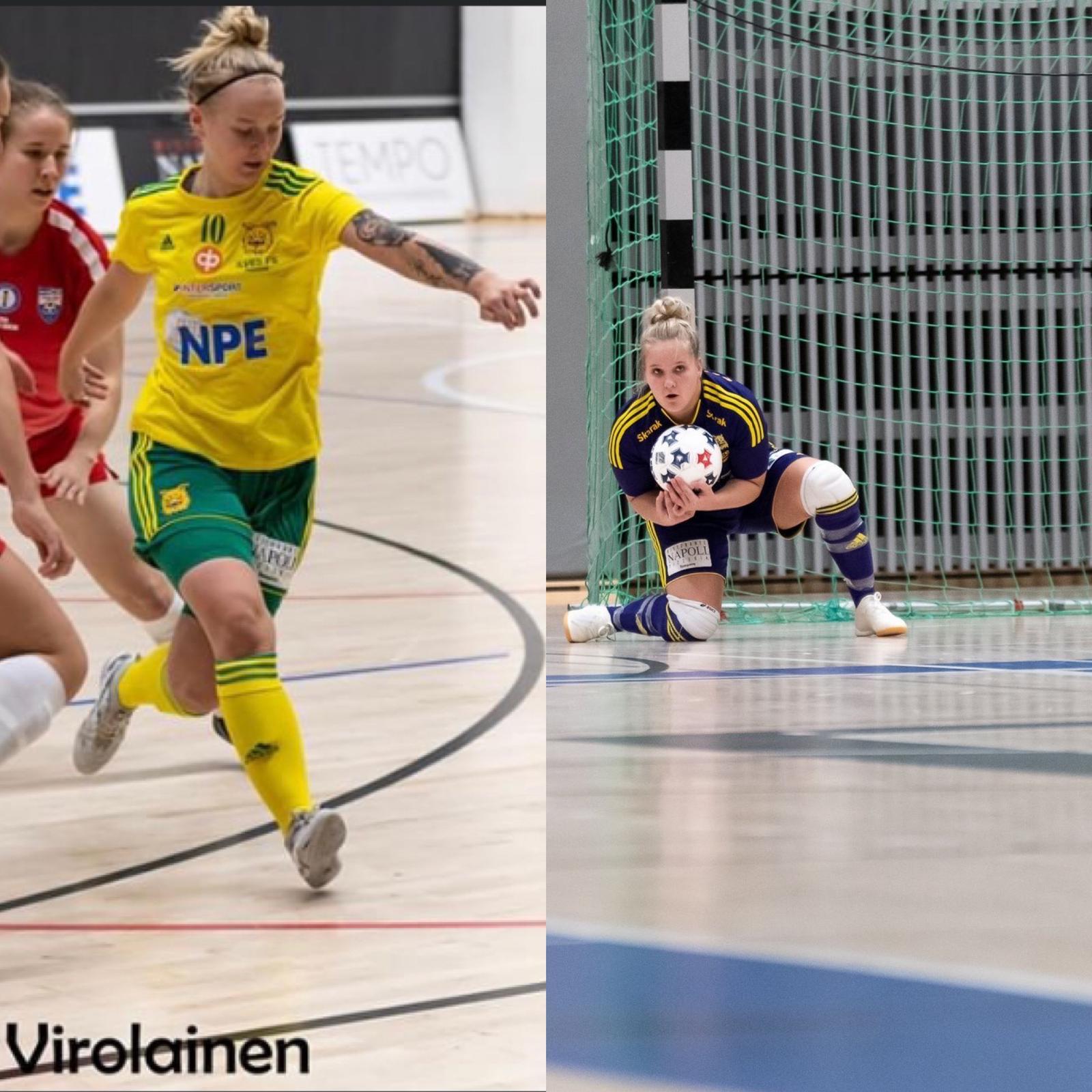 Heta Huhtaniska ja Lilli Sandström jatkavat Ilves-paidassa.